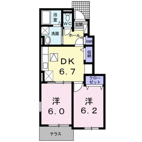 【間取り】 | エトワールＢ
