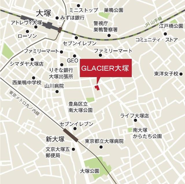 ＧＬＡＣＩＥＲ大塚の地図