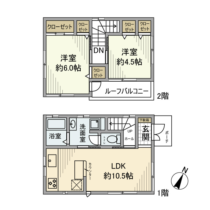 曽谷戸建の間取り