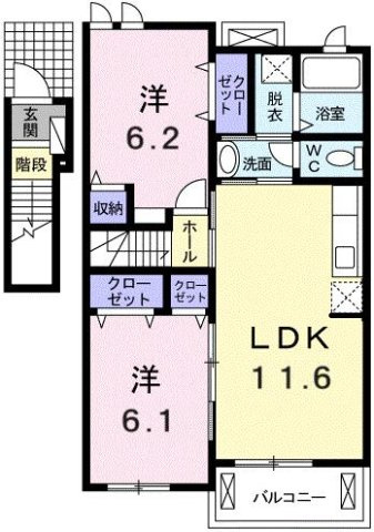 エテルノ・アロッジオ弐番館の間取り