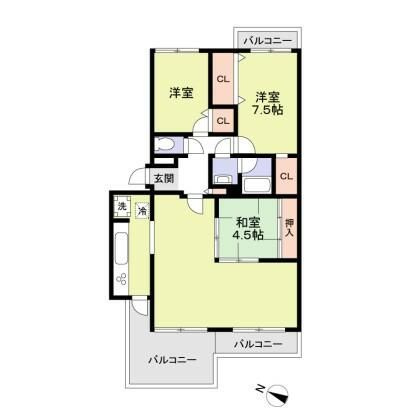 【間取り】 | パークハイム中落合