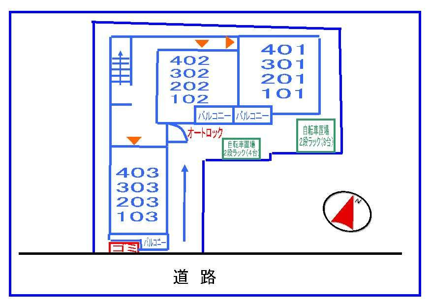 ウィステリア西横浜の駐車場