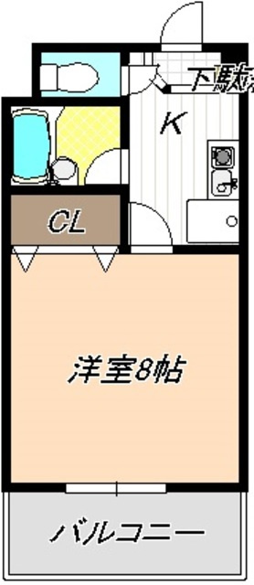 鳥山マンションⅡの間取り