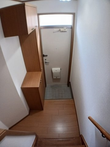 スカイクレストＢの玄関