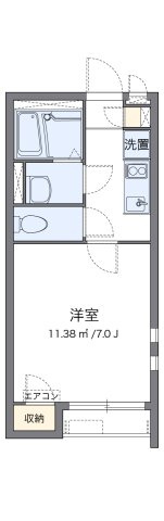 クレイノＢＬＵＥⅡの間取り|代表的な間取のため実際の間取とは異なる場合があります