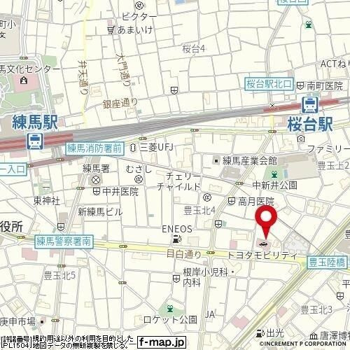 スカイコート練馬桜台の地図