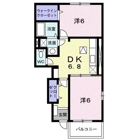 エレガントＢの間取り