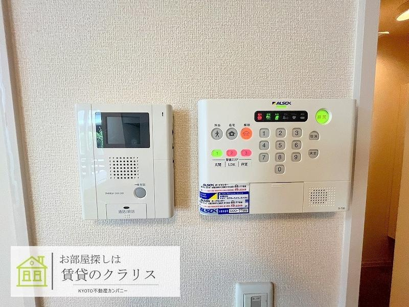 長岡京市長岡１丁目の賃貸マンションのセキュリティ