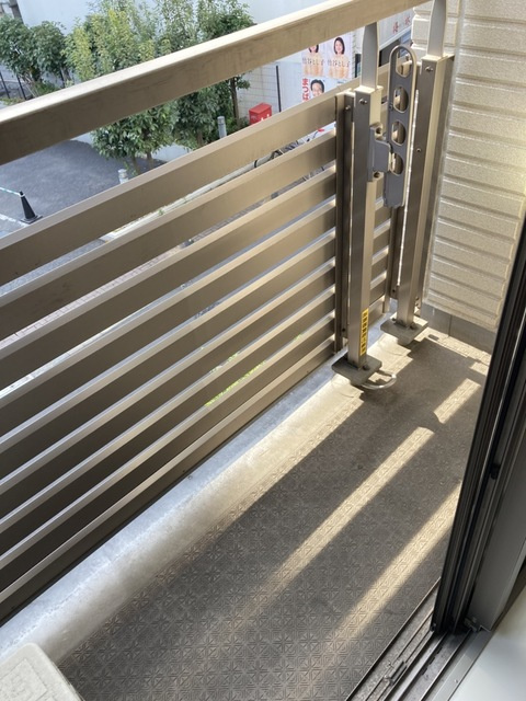 コムメゾン島津山のバルコニー