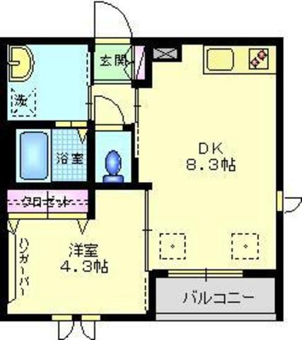 コムメゾン島津山の間取り|★二面採光★