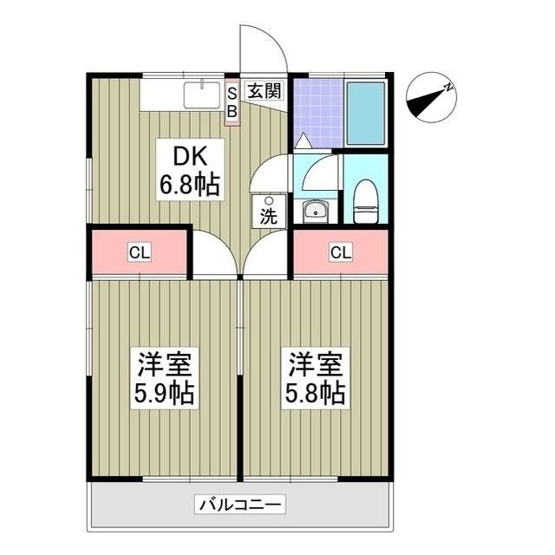 【間取り】 | ハイツ久我山