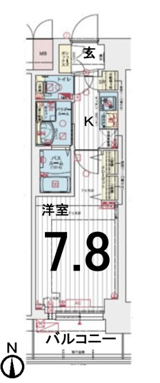 【間取り】 | エステムコート名古屋TWIN　WEST