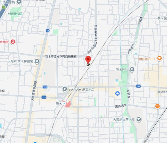 リブリ茨木春日の地図