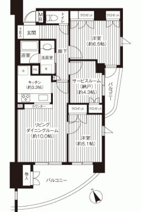 キャメロット上永谷の間取り