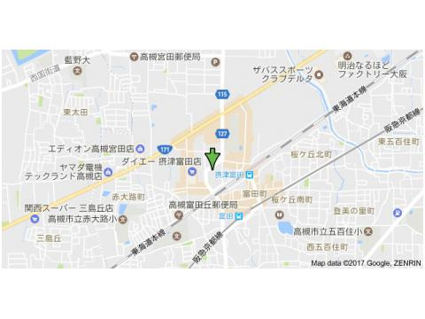 ラフォンテ摂津富田の地図