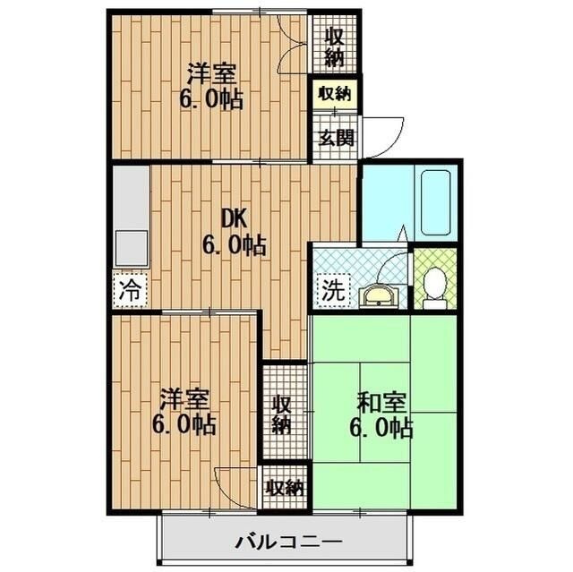 第５二塚ハイツの間取り