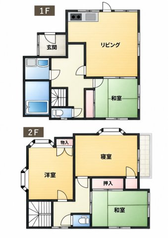 中古戸建　熊谷市樋春の間取り