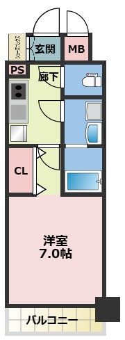 ファーストフィオーレ新町ファジスタの間取り