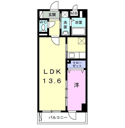シャン・ド・フルールⅢの間取り|間取りです。