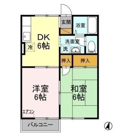 【間取り】 | エスペランサ　Ｃ