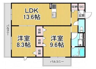 イデアーレ伊丹の間取り