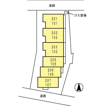 グレイスの区画図