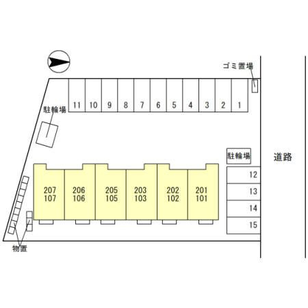 Flourish大宮（フラーリッシュオオミヤ）の区画図
