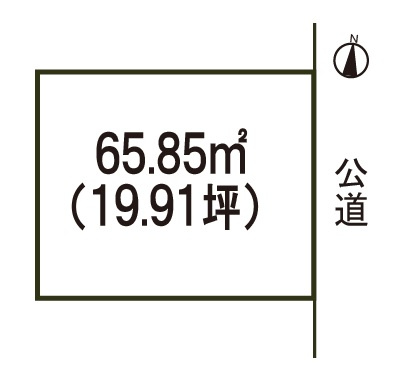 小牧市小牧１丁目　売地の土地図|建築条件なし・解体更地渡し