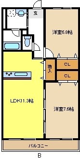 ラトゥール代官町の間取り
