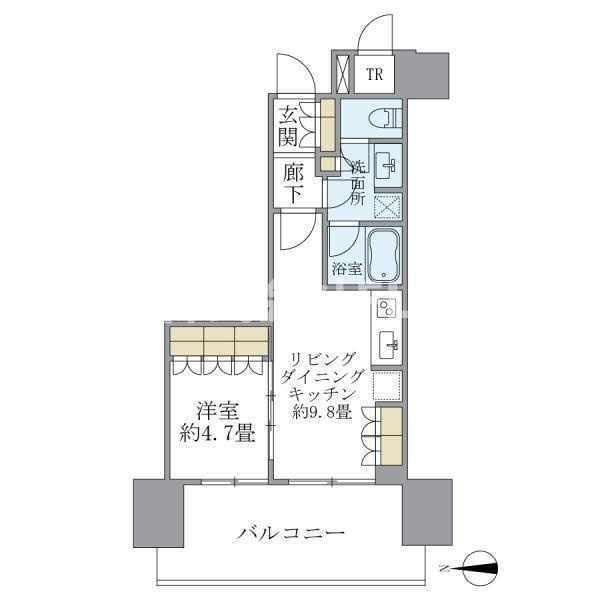 豊島区南池袋２丁目の賃貸マンションの間取り