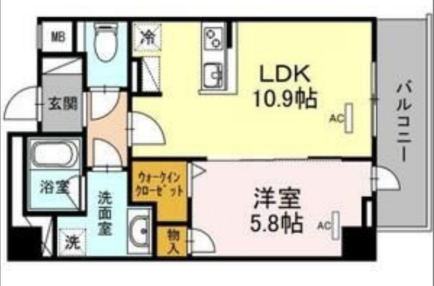 RESIDENCE丸の内七間町の間取り
