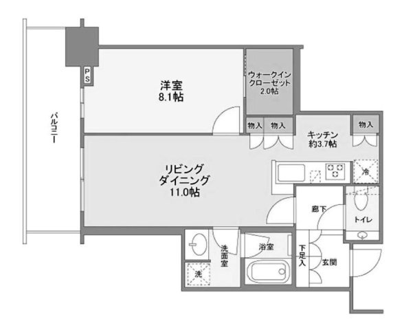 グランドメゾン新梅田タワー THE CLUB RESIDENCEの間取り