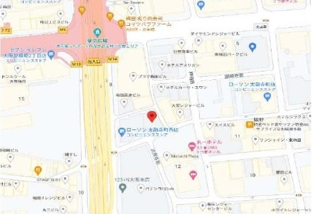エーワンビルの地図