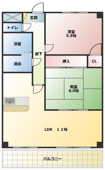 グローリアス21の間取り