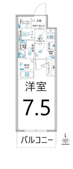 【間取り】 | ディアレイシャス名古屋太閤通Ⅳ