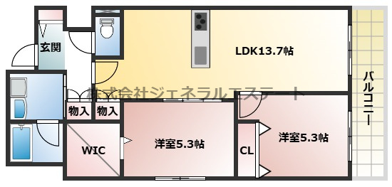 へーベルメゾン　星田駅前の間取り