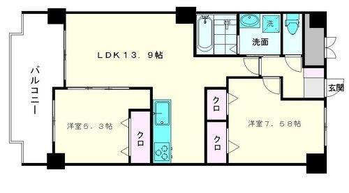 【間取り】 | クレールライフ高宮
