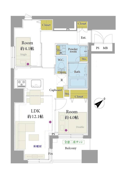【間取り】 | ダイナシティ三田