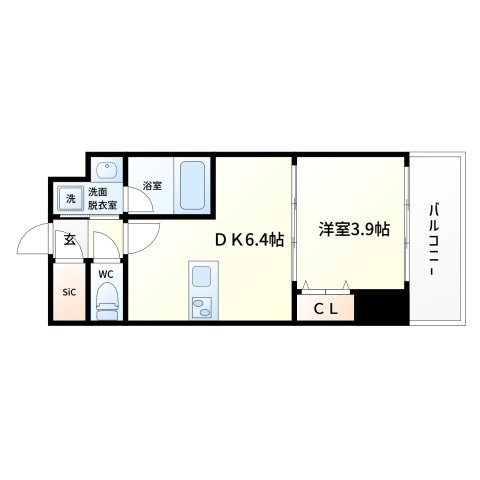 ヴィーナス今里の間取り