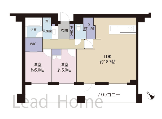 【間取り】 | プラウド赤坂 | 家族一人ひとりの個室がしっかりと確保できる使いやすい間取りです！生活動線が良く毎日の家事もスムーズです♪