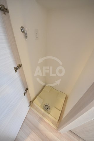 ファーストフィオーレ福島野田Ⅱの洗面所|ファーストフィオーレ福島野田Ⅱ　洗濯機置き場