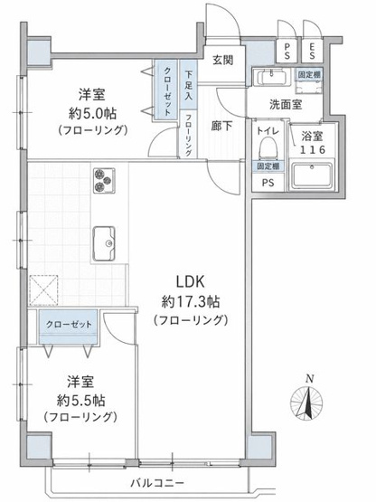 【間取り】 | グリーンキャピタル広尾