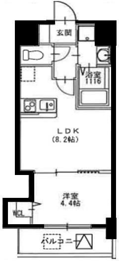 Alivis北梅田の間取り