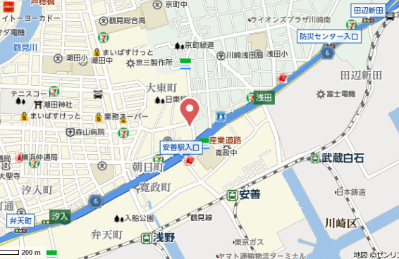 ユナイトあさひマルレーヌの地図