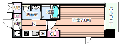 【間取り】 | レジュールアッシュ南堀江