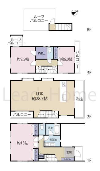 【間取り】 | 世田谷区下馬4丁目 | 2階リビング設計で外からの視線が気になりません！プライバシーを守りながらゆったり寛げる空間♪