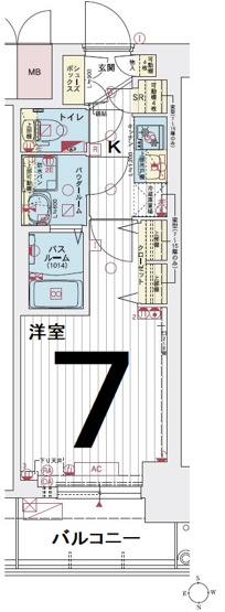 【間取り】 | エステムコート名古屋TWIN　WEST