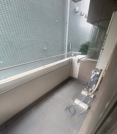 ビスタ竹早のバルコニー