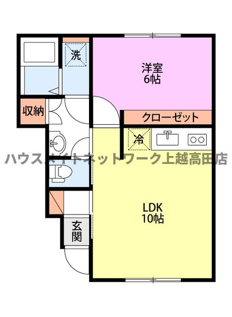 Artemis（アルテミス）Bの間取り|間取図（ Artemis（アルテミス）B 101（1F））1LDK