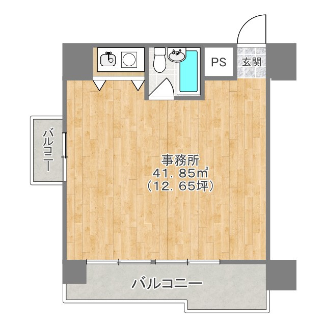 朝日プラザ西天満の間取り